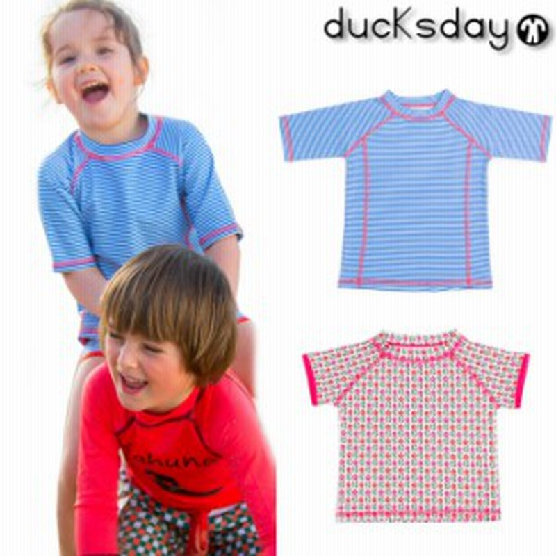 ラッシュガード キッズ 半袖 五分袖 水着 Rss 8才 Ducksday 女の子 男の子 ガールズ ボーイズ 海水 通販 Lineポイント最大1 0 Get Lineショッピング