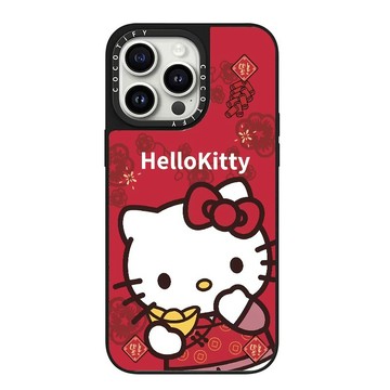 新年kitty手機殼 iPhone17Promax手機殼 蘋果16Pro防摔殼i15保護殼i14硬殼i13
