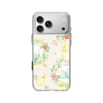 iPhone 17 Pro Max Clear Case（相機按鈕） 透明 - 涼丰 LiangFeng - 春日小鳥兒