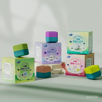 臺灣8H出🌈雙效馬桶大魔方藍泡泡潔厠靈寶厠所馬桶清潔劑強力除垢除臭清香型