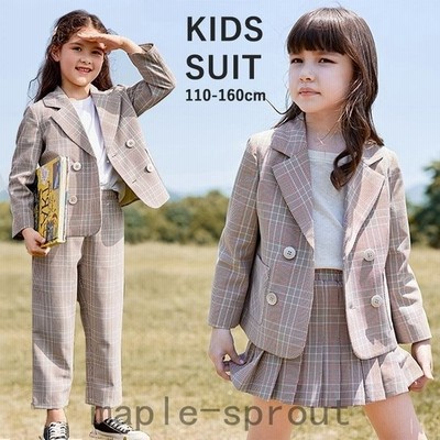 卒業式 パンツスーツ 女の子 入学式 スーツ 女の子 ピアノ発表会 子供服 2点セット キッズフォーマル フォーマル キッズ スカート 卒園式 結婚式 発表会 七五三 通販 Lineポイント最大get Lineショッピング