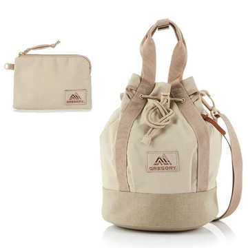 Gregory LADYBIRD 2WAY BUCKET 5L 兩用圓筒型水桶包+手挽袋隨身提袋/可拆卸調節肩帶.拉繩束口_131369-1775 沙色