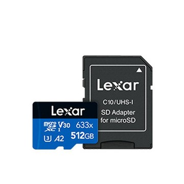 Lexar 633x microSDXC UHS-I A1 U3 512G記憶卡 