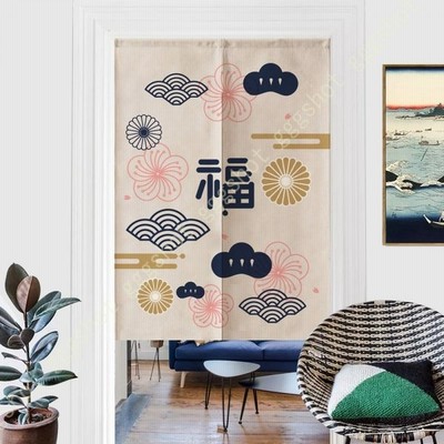 ドアカーテン 間仕切り カーテン 寝室家 庭用 トイレ 試着室 キッチン バスルーム のれん 花 インク フラワー 階段 スケッチ 目隠しロング暖簾 遮光 リビング 通販 Lineポイント最大get Lineショッピング