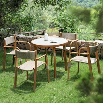 公司貨 附發票 免運 高端戶外庭院桌椅露天休閑藤椅花園別墅露臺室外編藤商用餐椅