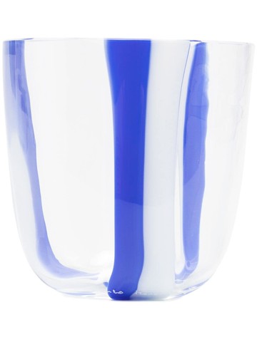 Carlo Moretti - abstract stripe print glass - unisex - glass - One Size - White