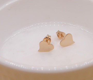 Little Me by CASO 珠寶粉紅心形耳環