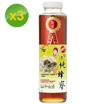 客錸 優選台灣純蜂蜜820g x3入