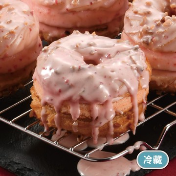 法式甜甜圈泡芙-草莓脆皮巧克力