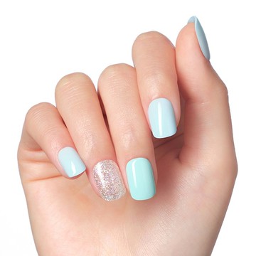 Dashing Diva/M 薄型經典美甲片-水舞流紗-30片