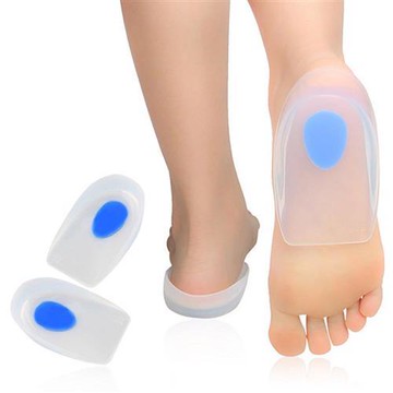 JHS杰恆社足跟墊鞋墊軟腳後跟疼痛腳跟墊矽膠加厚減震跟腱炎男女abe86 預購