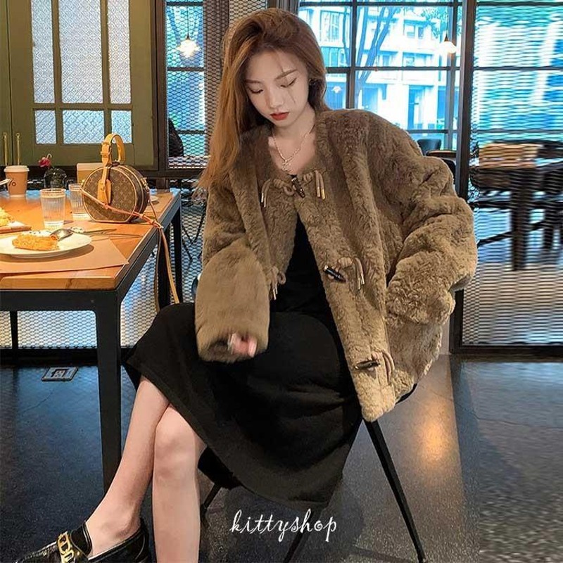 最終値下げ！Drawer 36 ファー ジャケット ショートコート Drawer 36 ファー ジャケット ショートコート キャメル ブラウン