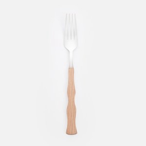 奧可利水曲柳不鏽鋼餐叉21.3cm 銀