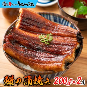 特大 鰻の蒲焼き 200g×2尾セット 専用化粧箱入り ジャポニカ種 ウナギ うなぎ うな丼 土用 丑の日 ひつまぶし 茶