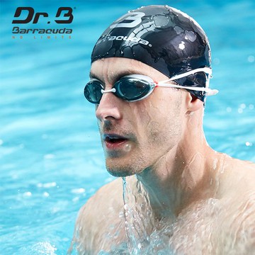 美國巴洛酷達Barracuda 光學度數泳鏡巴博士Dr.B#32295 RACER 白
