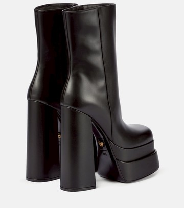 Versace Intrico leather platform ankle boots
