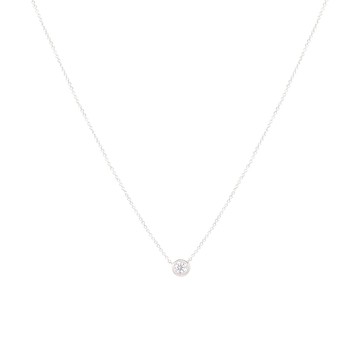 Haute｜圓鑲鑽石 18K 金項鍊（可刻字）