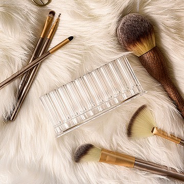 🔥隔日到貨🔥美麗佳人美甲收納筆筒 高透26孔壓克力美甲筆刷分類筒板