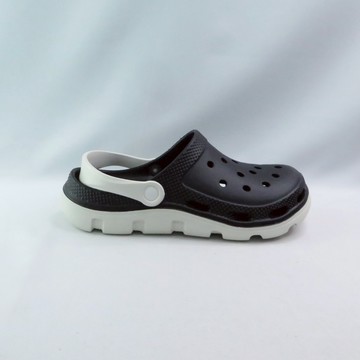 BORUI 柏睿 BR25003BLK 男女款 防水輕量雙色洞洞鞋 花園鞋 拖涼鞋 黑【iSport愛運動】