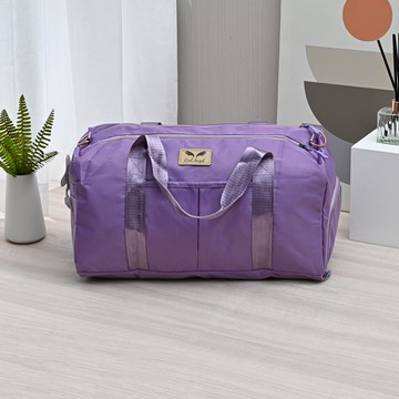 運動型乾溼分隔旅行袋-紫