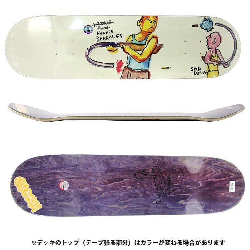 スケボー デッキ クルーキッド KROOKED SANDOVAL FUNNIE DECK 8.38