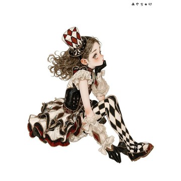 【6 月新品】07-135-0042 人物貼紙 馬戲團風格