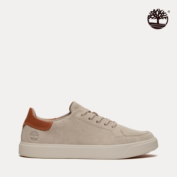 Timberland 男款淺灰褐色低筒皮革休閒鞋|A6BVJEO3