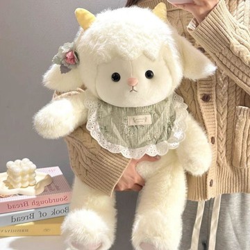 8961 人次珍藏💓小羊玩偶生日禮物女生綿羊毛絨抱睡安撫娃娃陪睡公仔布偶可愛UN89