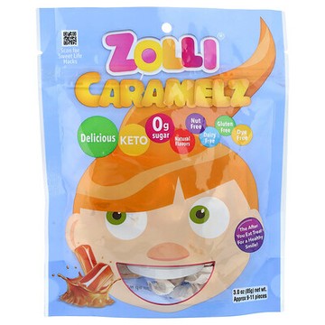 Zollipops, Zolli Caramelz，約 8-9 件，3 盎司（85 克）