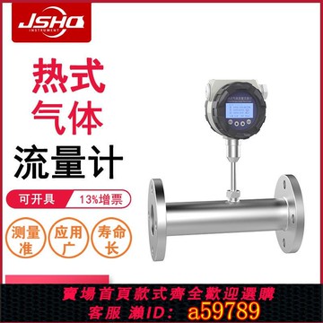 【全網低價 可打統編】热式气体质量流量计智能防爆压缩空气传感器管道分体式气体流量计