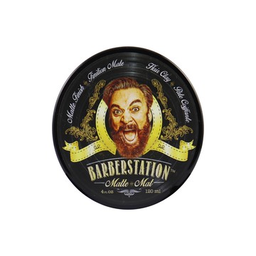 BARBERSTATION 硬漢髮腊(灰)120ml