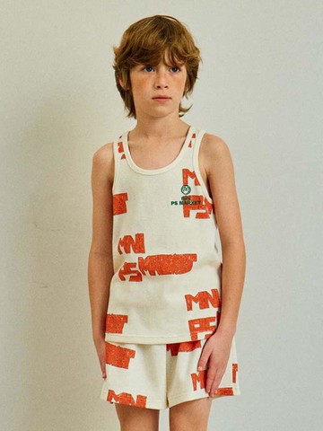 25 Spring/Summer Figure All-over Waffle Tank Top [CREAM]