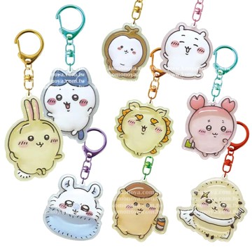 小禮堂 Chiikawa 吉伊卡哇 立體吊飾鑰匙圈 (動作款) 吉伊 小八 烏薩奇 小桃 栗子 獅薩 古本 師傅