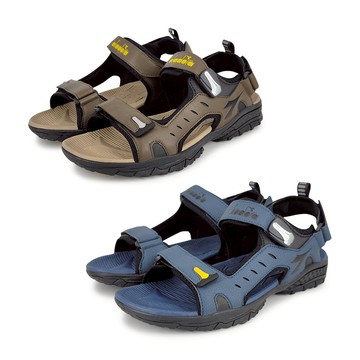 DIADORA迪亞多那 水陸兩用機能涼鞋 男鞋 旅遊 溯溪 簡約 磁扣 柔軟 彈性 減震 耐磨 耐穿 防滑 咖啡 藍