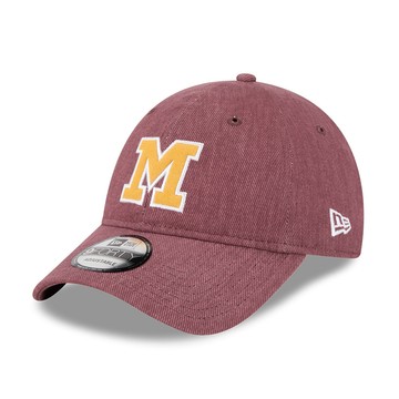 NEW ERA 男女 9FORTY UNST MLB VARSITY 密爾瓦基釀酒人 酒紅 NE14889045