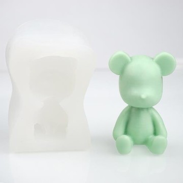 暴力熊小熊慕斯冰淇淋巧克力蛋糕硅膠模具烘焙裝飾石膏滴膠模具