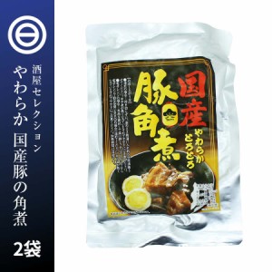 やわらかとろとろ 豚角煮 500g (250gx2袋) 国産豚 豚の角煮 煮豚 レトルト 惣菜 煮物 おかず 煮込み料理 豚肉 ぶた ブタ ポーク 常温 食