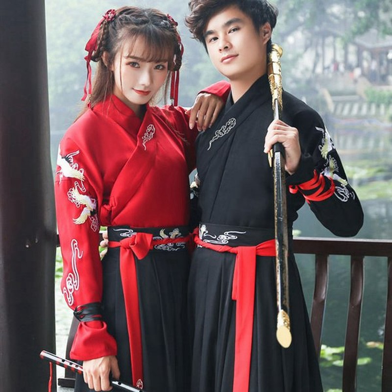 唐装漢服 中国古風 中華服 漢服 チャイナ服 チャイナドレス コスプレ 中国古代衣装 女性 メンズ 3色入 黒 舞台衣装 大人 ステージ 撮影 通販 Lineポイント最大0 5 Get Lineショッピング
