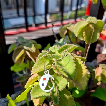 手工銀飾 雙色琺瑯 客製化 背面可刻字