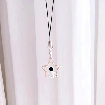 ✨限時秒殺☜桃園出貨✨星星月亮宇航员情侣手机链挂件太空人手机吊坠挂件书包配饰小饰品