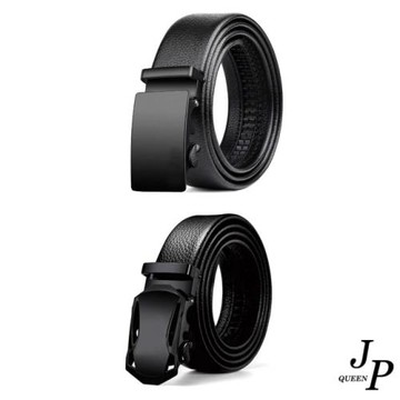 Jpqueen 輕鬆自如自動扣男用皮帶腰帶(2款可選)