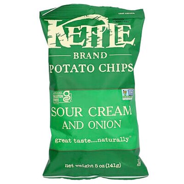 Kettle Foods, 薯片，優酪乳油和洋蔥味，5 盎司（141 克）