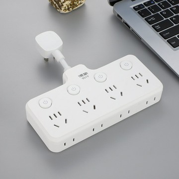 轉換插座一轉多孔轉換插頭雙USB速充10A大功率開學辦公宿舍插座【Snowbelle優選】