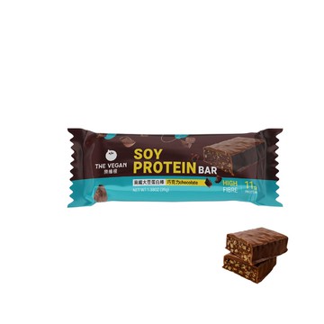 【蝦皮直營】THE VEGAN 樂維根 大豆蛋白棒 巧克力口味 純素植物性蛋白 高蛋白  蛋白質營養 全素