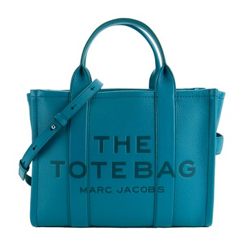 [平輸版] 【MARC JACOBS】The Leather TOTE 皮革兩用托特包(小/孔雀綠)真品平輸