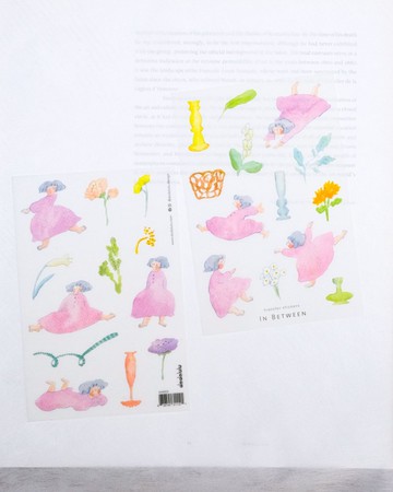 花草之間 轉印貼紙