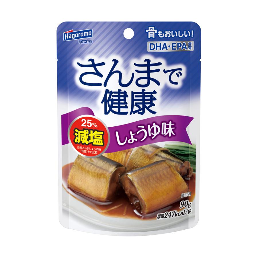 はごろもフーズ さんまで健康しょうゆ味パウチ 90g×12個