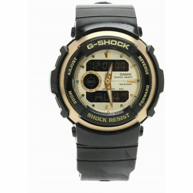ウォッチ Casio カシオ G Shock アナログ デジタル アナデジ ブラック ゴールド メンズ クォーツ 腕時計 G 300g K 通販 Lineポイント最大0 5 Get Lineショッピング