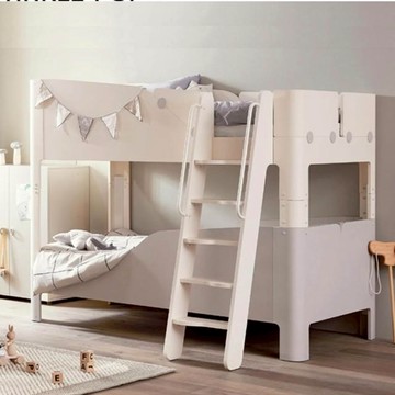 【iloom 怡倫家居】TINKLE-POP 雙層床架組-爬梯型 雙層床 床架 單人床架 雙人床架 兒童床