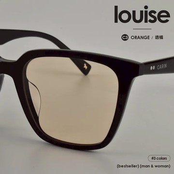【CARIN】LOUISE C3 53mm 醋酸纖維 黑橘 太陽眼鏡/墨鏡 台南時代眼鏡